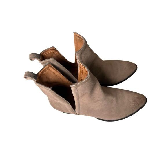 Jeffrey Campbell Muskrat Lo Caramel Suede Booties Women Sz 8 Boho Festival Rodeo - Picture 16 of 16